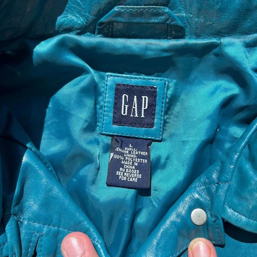 Retro leather jacket - Picture 2 of 3